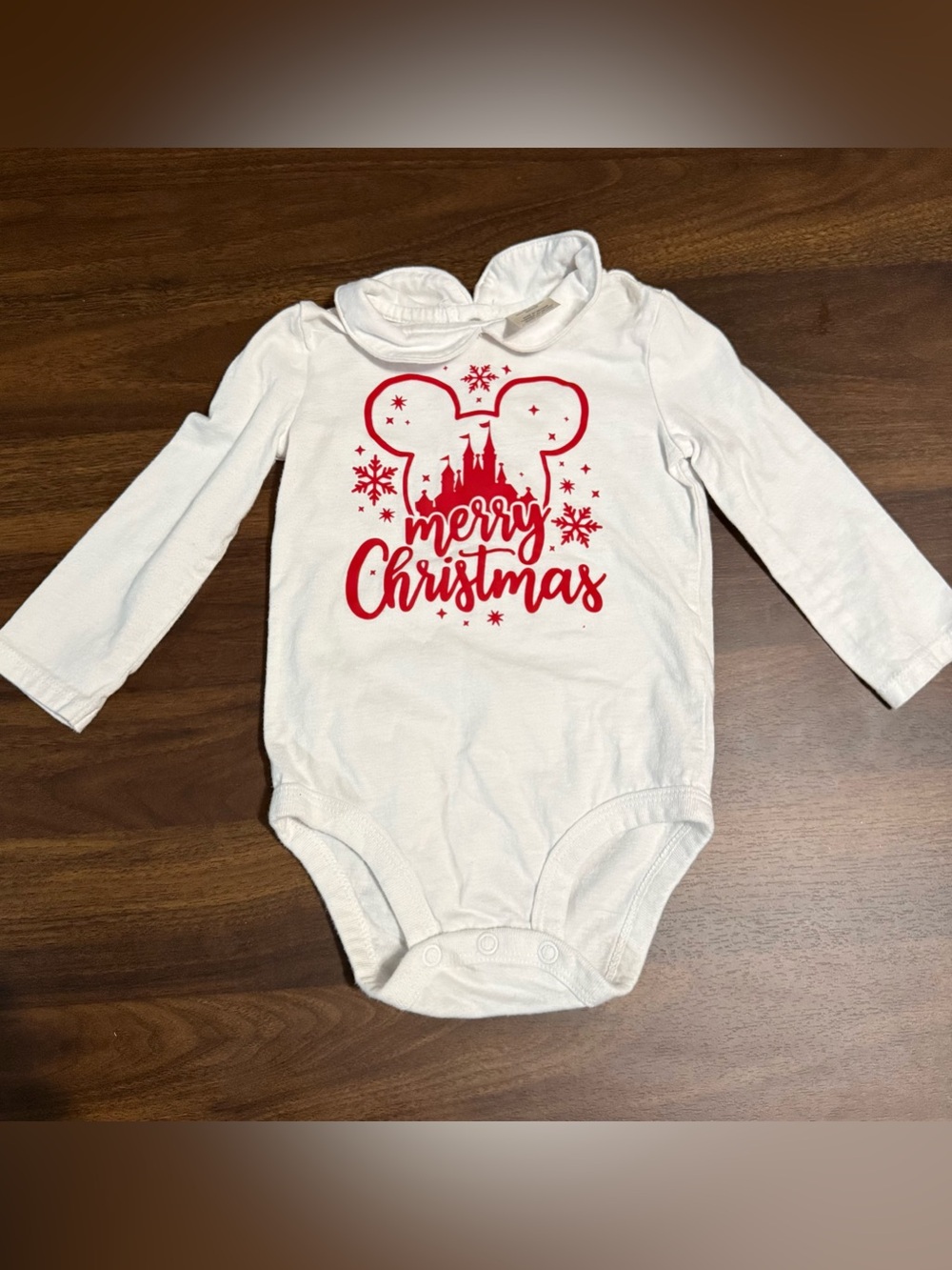 Baby girl Disney Christmas onesie